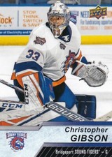 CHRISTOPHER GIBSON 2018-19 18-19 UPPER DECK AHL BASE #11 BRIDGEPORT SOUND TIGERS