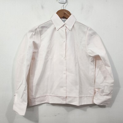 Dennis Uniform Light Pink Long Sleeves Button Down Oxford Shirt Size 12