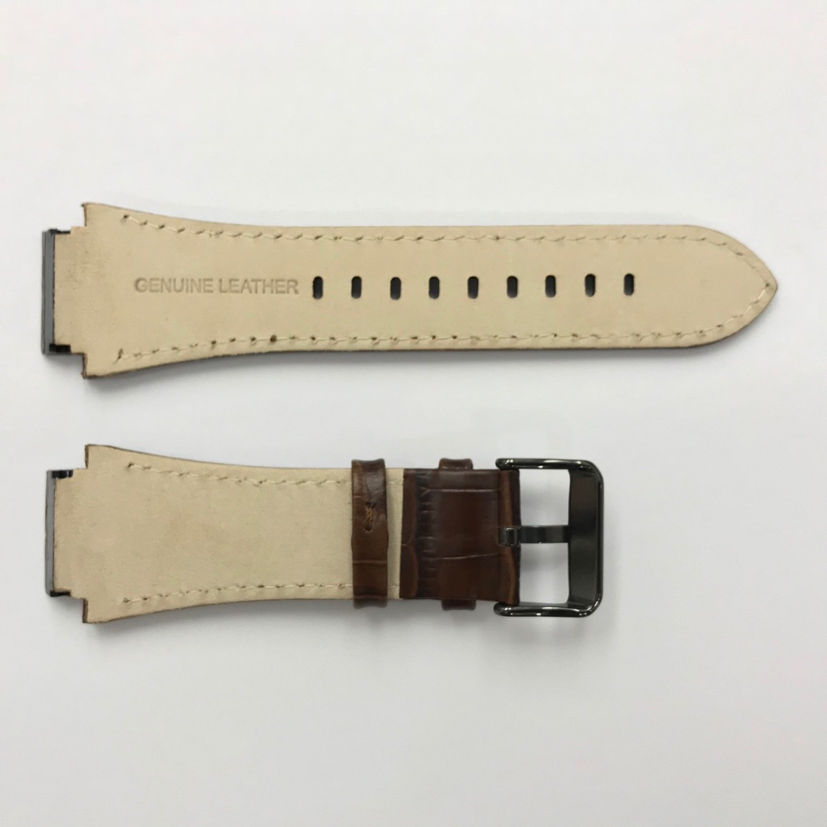 Bracelet De Montre En Cuir Marron Beuchat - Modèle SKIPPER, Réf. BEU-0422-2 - Neuf Sans étiquette