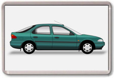 FRIDGE MAGNET - FORD MONDEO Mk1 - - GRAPHIC CAR ART - Large