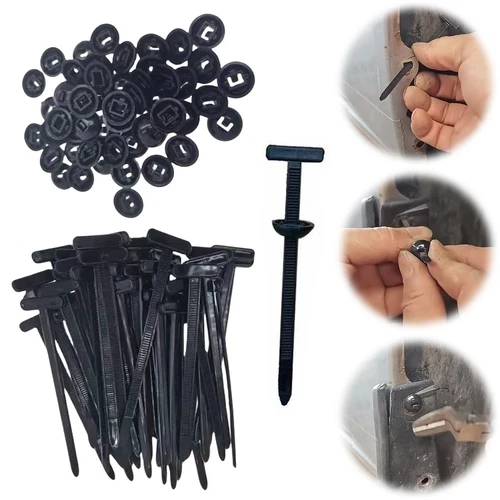 Nylon Universal Cable Tie Buckle, Heavy Duty Self-Locking Zip Ties Holder