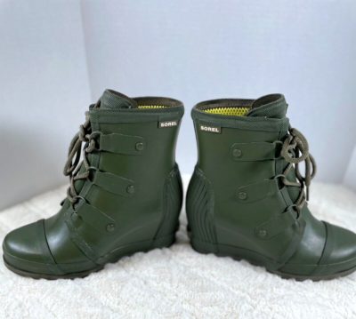 Sorel High Top Leather Hipster Boots Green Laces Amazon.com | Sorel Women main image 4