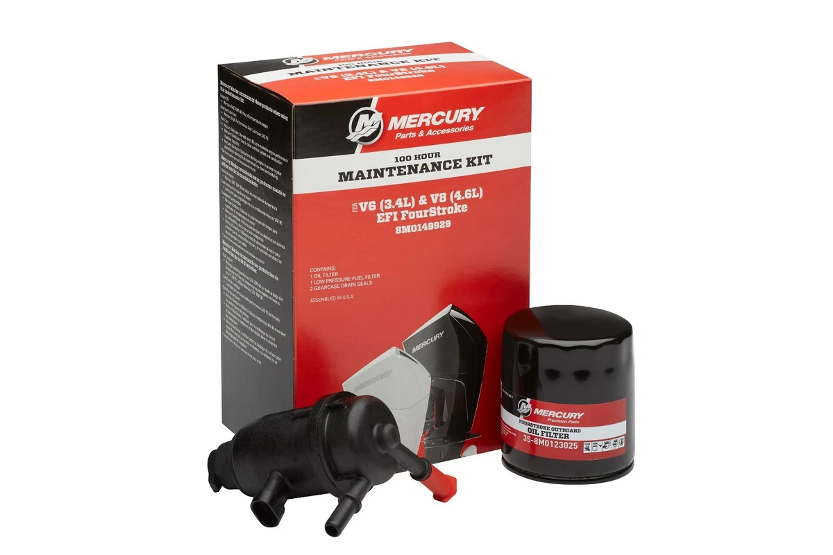 Mercury 100 Hour Maintenance Kit 175 to 300HP V6 and V8 FourStroke 