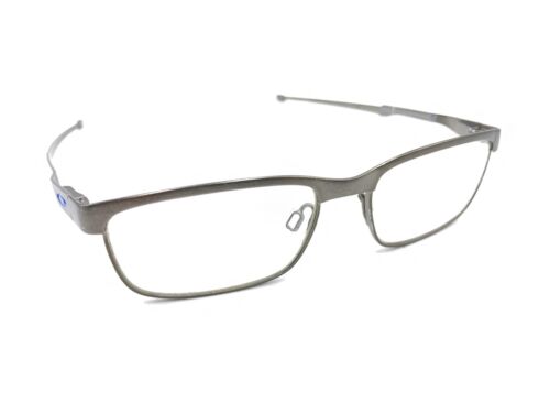 Piastra in acciaio Oakley XS OY3002-0248 montatura occhiali cromati spazzolati 48-15 130 - Foto 1 di 12