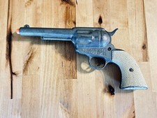 Vintage 45 SMOKER DIE CAST CAP GUN Product Eng Co Portland ORE WORKING RARE