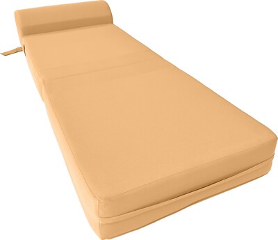 Sleeper Chair Folding Foam Beds, Foldable Sofa Bed Sit Sleep 6 x 24 x 70 Peach