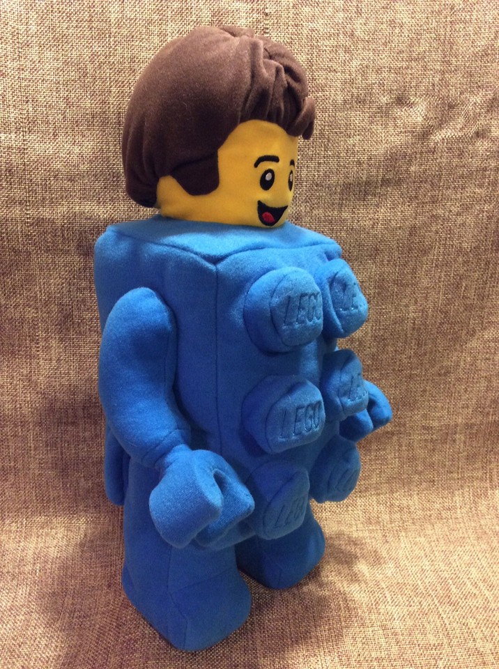 LEGO Blue Brick Boy Plush/Stuffed 13” eBay