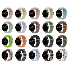 For Google Pixel Watch 3/2/1 41mm Band Braided Adjustable Stretchy Nylon Strap