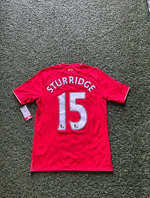 New Balance Liverpool Men's Home Jersey 15/16 Legend Sturridge #15 Red 