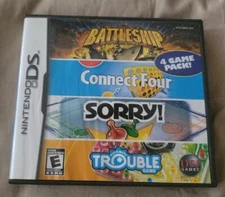 Battleship, Connect Four, Sorry , Trouble Game Case &Booklets Only. NO GAME!!!
