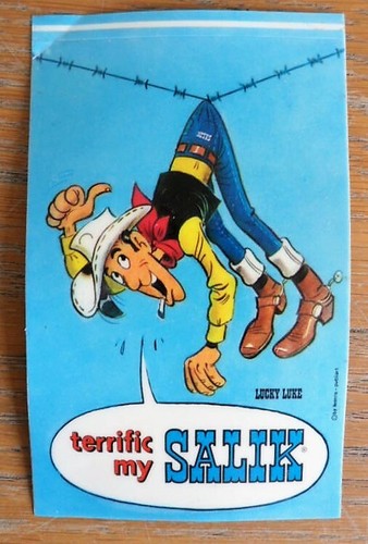 MORRIS Lucky-Luke 4 auto-collants TBE Pour SALIK an' 70' - Picture 4 of 7