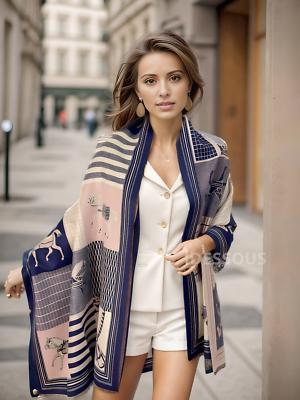 La Ferani Sommer Cashmere Schal Women's Luxury Women's Scarf Thin