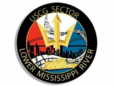 10cm Auto-Aufkleber Sticker Coast Guard Sector Lower Mississippi River F938