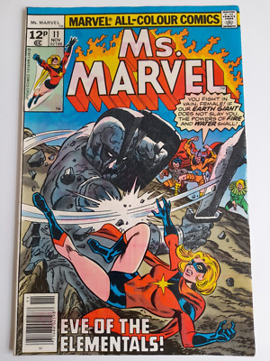 Ms. Marvel #11 Nov 1977 VGC/FINE 5.0 ''Day of the Dark Angel!''