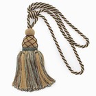 DÉCOPRO Tassel Tieback, Style# TBV095L, Color# VNT39 - Nest Brown [Set of 2]