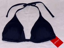 SPANX Classic Triangle Sunkissed Navy Blue Bikini Swim Top NEW Womens Sz S M L