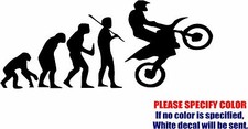 Motocross Racing Evolution Graphic Die Cut decal sticker Car Truck Boat Wall 12"