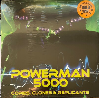 Powerman 5000 - Copies, Clones & Replicants Limited Gold Vinyl LP NEU OVP