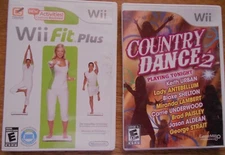Wii Nintendo Fit Plus AND Game Mill Country Dance 2  Instruction Booklets w Inst