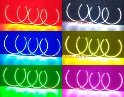 RGB halo ring for BMW X6 E71 E72 X6M X5M 08-14 Xenon Head Bluetooth DRL APP lamp