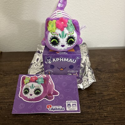 Aphmau MeeMeows Halloween Purple Sugar Skull Cat 6'' Plush Limited Edition 2024