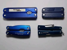 Multi Tool Lot of 4 with Nylon Sheaths - various brands & sizes with advertising
