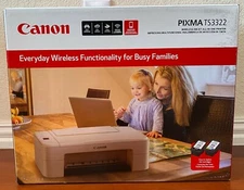 Brand New Canon PIXMA TS3322 Wireless Inkjet All-In-One Printer W/ INK Airprint