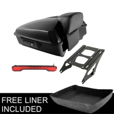 Chopped Trunk Backrest Pad Fit For Harley Electra Street Glide Road King 14-2025