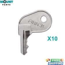 10X Ignition Key For FINN-EAGLE Skid Steer Key -FINN 31-Pre Cut Key