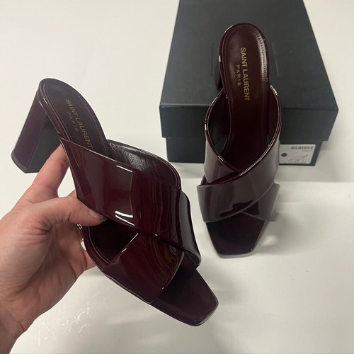 saint laurent block heel sandals