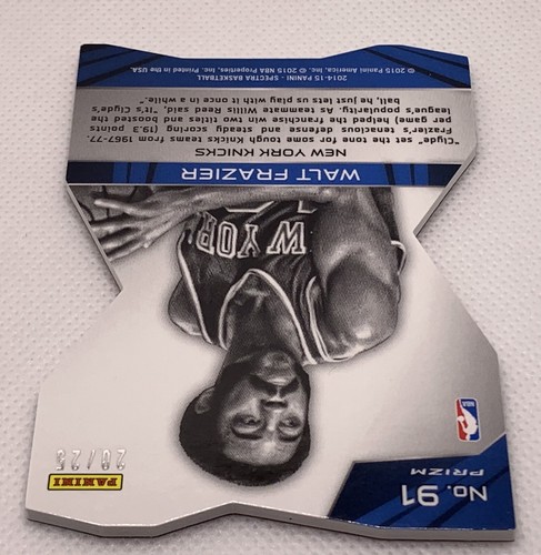 2014-15 Panini Spectra Basketball Red diecut Prizm #91 Walt Frazier 20/25 Knicks - Picture 12 of 14