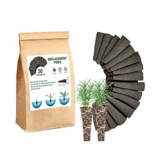 EVERECOO Grow Sponges, Starter Pods Compatible with 30 pcs Brown 0.45 per gallon