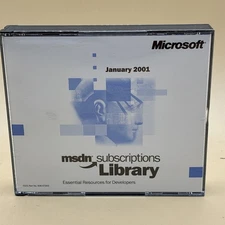 Microsoft MSDN Subscriptions Library January 2001, (3) Discs, Mint