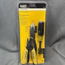 KLEIN TOOLS ELECTRICIAN'S TOOL SET OF 3  #55153 NEW Professional Tools