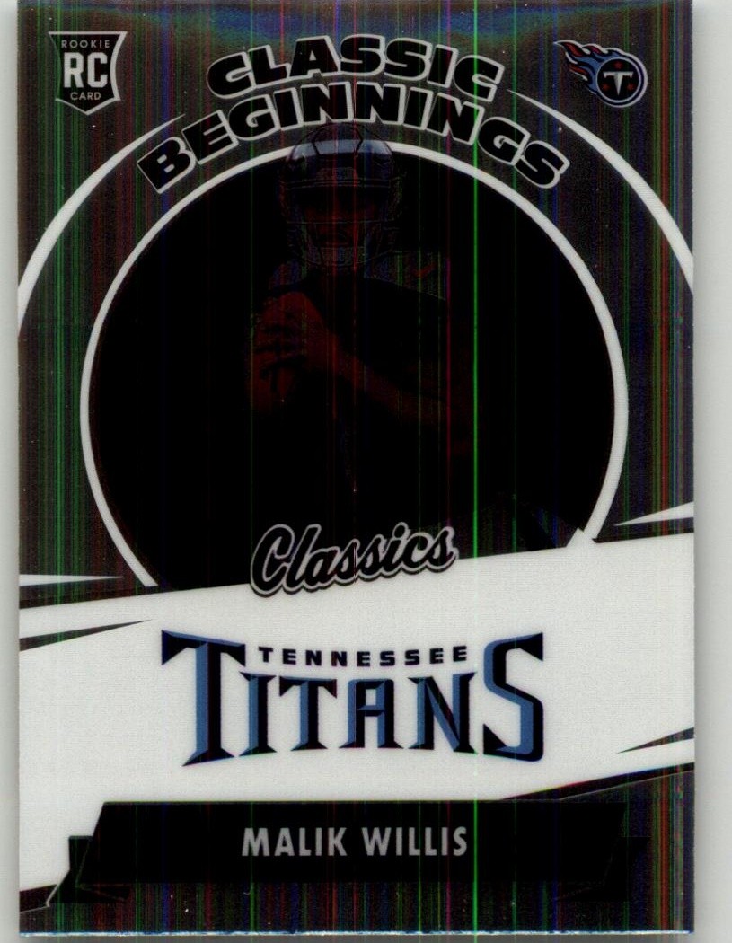 Malik Willis Panini Classics Classic Beginnings #CB3 Base