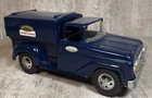 Vintage 1950’s Tonka Sportsman Pick Up Truck W/ Bed Cap Pressed Steel Dark Blue