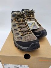 Merrell Men's Moab 3 Hiking Shoes Vibram Mid GTX Gore-Tex Walnut Brown sz 9