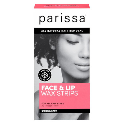 Natural Face & Lip Wax Strips | Beginner-Friendly & Gentle for Sensitive Skin |