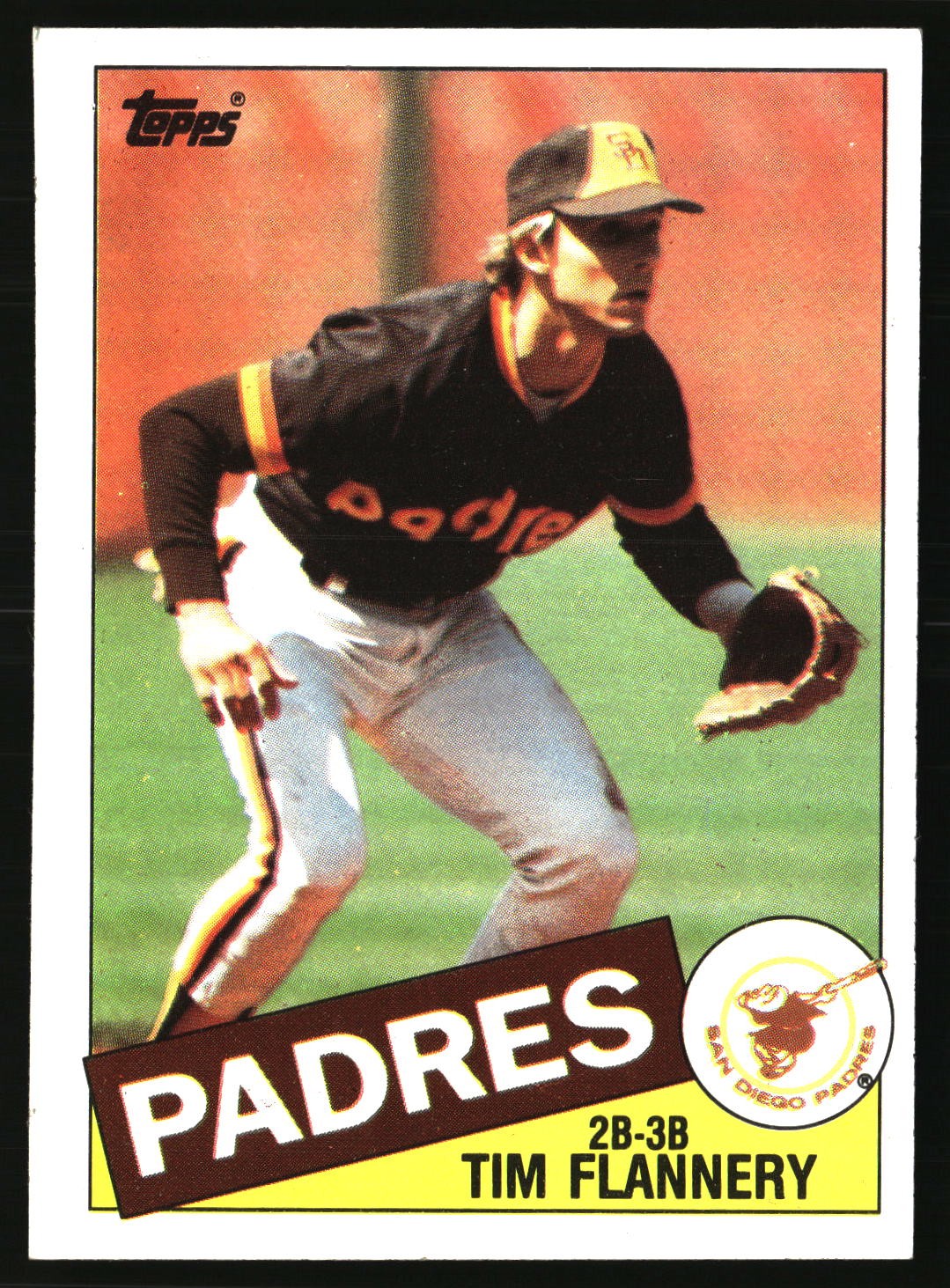 1985 Topps #182 Tim Flannery San Diego Padres Free Shipping *L13*