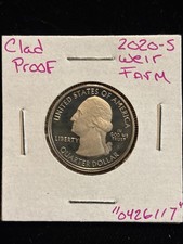 2020 S Weir Farm Proof Clad Quarter “0426117” Connecticut 25c