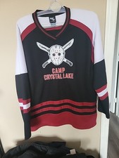 Friday the 13th Hockey Jersey Mens Medium Jason Voorhees Camp Crystal Lake