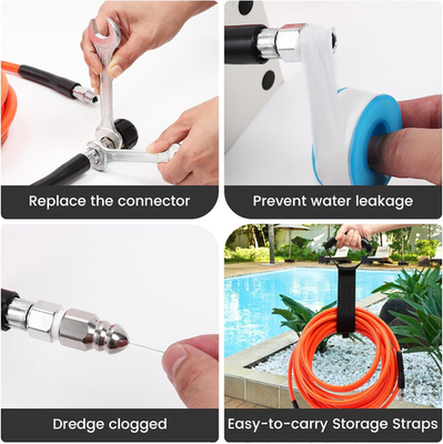 #ad #ad 50FT Sewer Jetter Kit for Pressure Washer 5800 PSI Water Jet Drain Cleaner H... $55.95