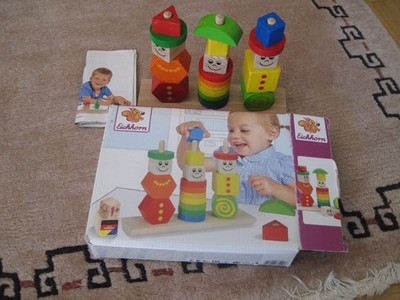 Eichhorn Steckspiel Steck Spiel Figuren Kleinkind Steckspielzeug