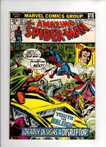 Amazing Spider-Man #117 1972 FN+ 6.5-7.0 ROMITA ARTWORK!