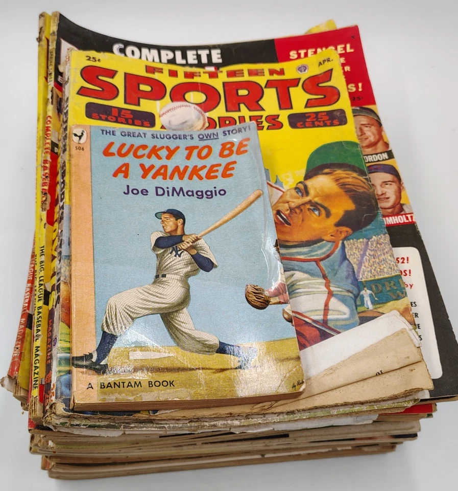 Lote de revistas deportivas de colección de los años 50 | Béisbol, fútbol, boxeo | Ted Williams 1951 Foto 2 de 4