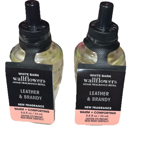 Bath and Body Works Leather & Brandy Wallflowers Refill Lot Of 3 Warm Men’s New - Picture 6 of 6