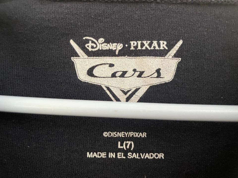 Disney Pixar Cars Kid Boys Lightning McQueen Crewneck Short Sleeve Shirt Black 7 - Image 2 of 4