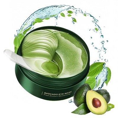 firstfly 60 Pcs Avocado Eye Mask, Under Eye Patches for Dark Circles and Puffine