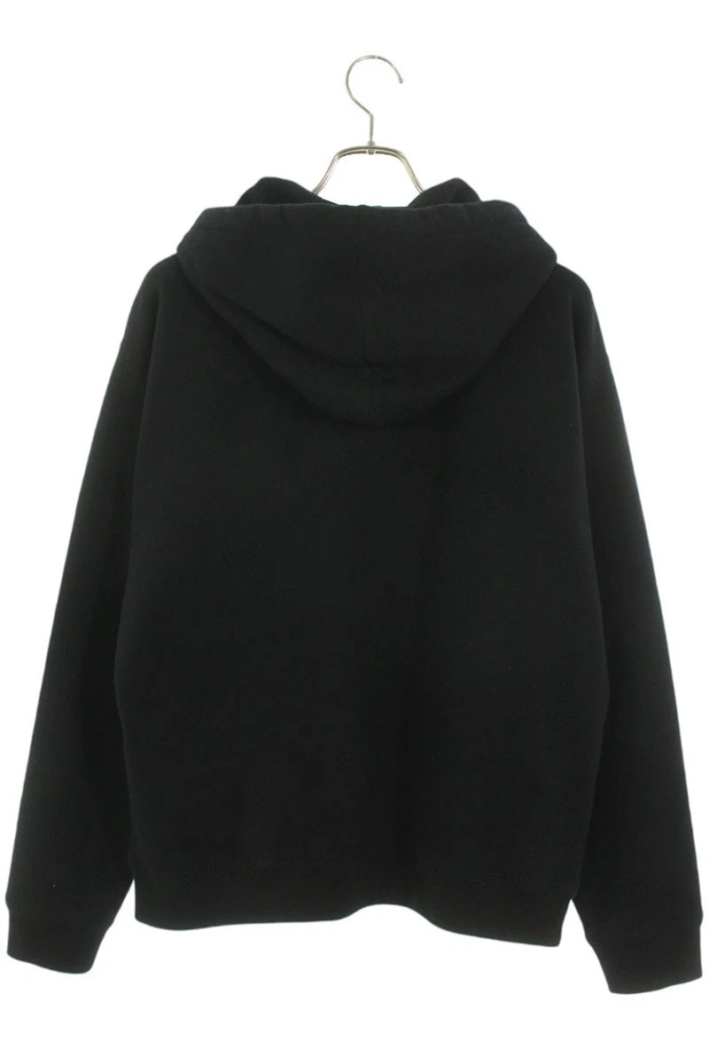 Felpa con cappuccio pullover Gucci taglia S 626989 Xjcor logo anteriore nera 925052 Bs99 uomo Bb4