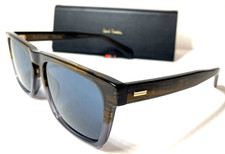 PAUL SMITH FRASER PSSN077 02 BROWN TORTOISE/BLUE LENS AUTHENTIC SUNGLASSES 56-19
